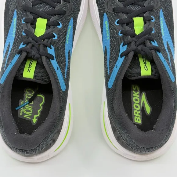 Brooks Ghost Max Running Shoes Mens 11 D Black Blue White Sneakers 1104061D060