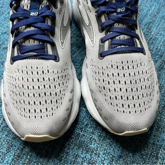 Brooks Glycerin 20 Running Shoes in Alloy Grey Blue Depths