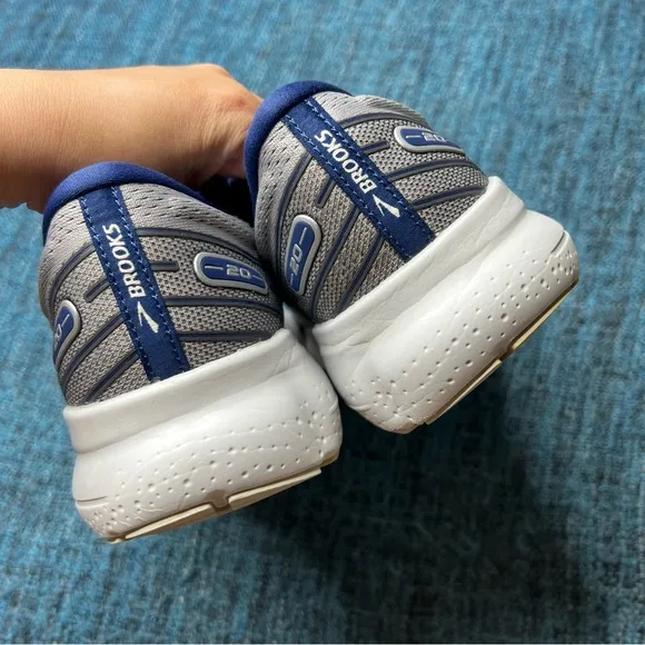 Brooks Glycerin 20 Running Shoes in Alloy Grey Blue Depths