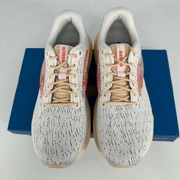 Brooks Glycerin 21 Running Shoes Men 11‎ Snow Dawn Straw Road Racing 1104191D149