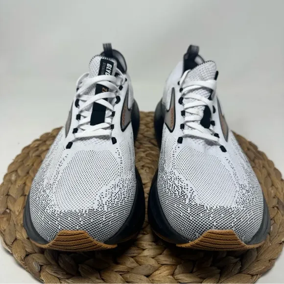 BROOKS Glycerin 21 Stealthfit Running Shoes Black White Grey Size 12.5 Men's