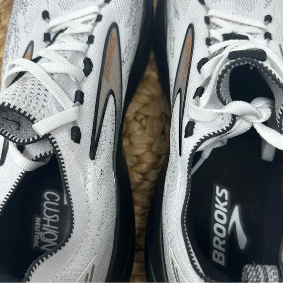 BROOKS Glycerin 21 Stealthfit Running Shoes Black White Grey Size 12.5 Men's