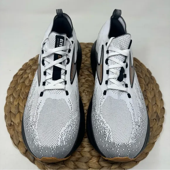 BROOKS Glycerin 21 Stealthfit Running Shoes Black White Grey Size 12.5 Men's