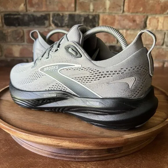 Brooks Glycerin 22 Mens Size 8 EE Gray Black Athletic Running Shoes Sneakers