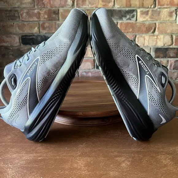 Brooks Glycerin 22 Mens Size 8 EE Gray Black Athletic Running Shoes Sneakers