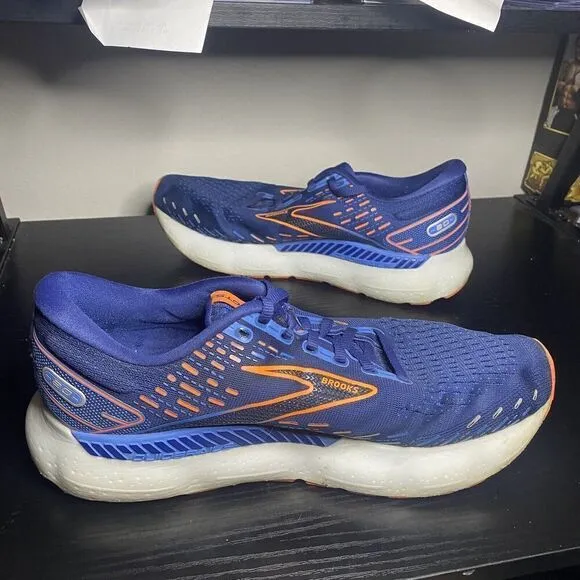 Brooks Glycerin GTS 20 Men’s Size 11 Blue Orange Running Shoes 1103831D444