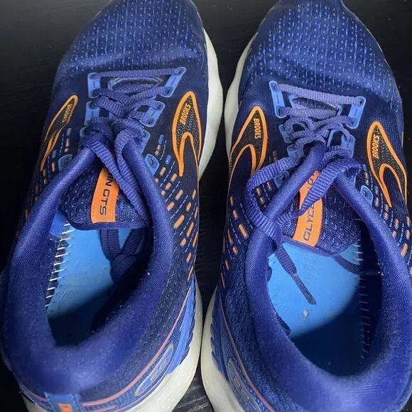 Brooks Glycerin GTS 20 Men’s Size 11 Blue Orange Running Shoes 1103831D444