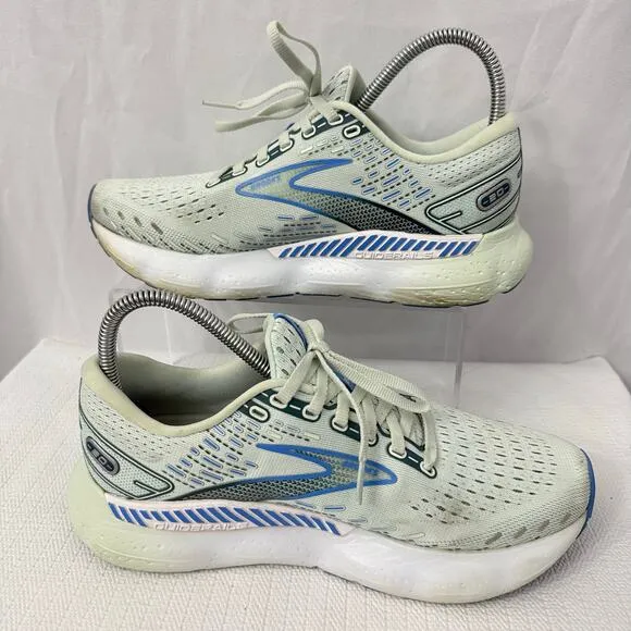 Brooks Glycerin GTS 20 Shoes Womens 8.5 B Blue White Road Running Support