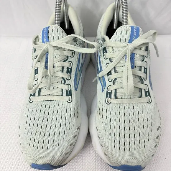 Brooks Glycerin GTS 20 Shoes Womens 8.5 B Blue White Road Running Support