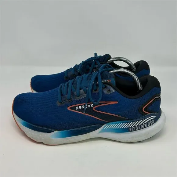 Brooks Glycerin GTS 21 Men's Blue Lace Up Running Shoes Size 11 US Active