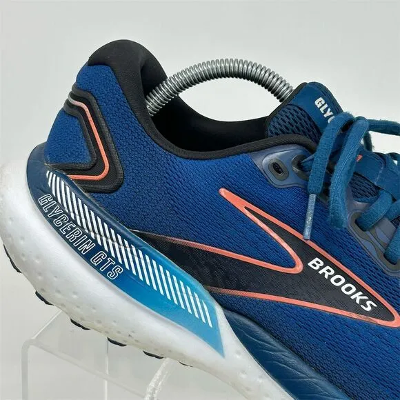 Brooks Glycerin GTS 21 Men's Blue Lace Up Running Shoes Size 11 US Active