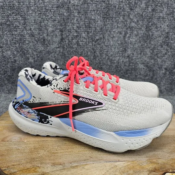 Brooks Glycerin GTS 21 Womens Size 10.5 Gray Athletic Running Shoes 1204081B084