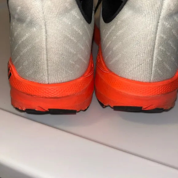 Brooks Gray and Orange Athletic Shoes with Cushioned Sole