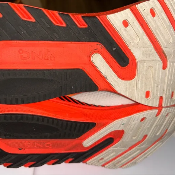 Brooks Gray and Orange Athletic Shoes with Cushioned Sole
