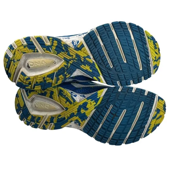 Brooks Launch 5 Run Wicked Lobster Anchor Blue Yellow Running Shoes 11 Boston