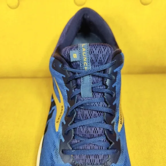 Brooks  Launch 6 Athletic Blue Gold  Running Sneakers Men's Shoe  Size US 13