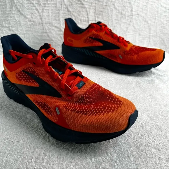 Brooks Launch 9 GTS Orange Running Shoes 1103871D854 Men 11D Guardrail NB Insole