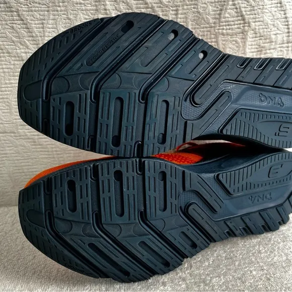 Brooks Launch 9 GTS Orange Running Shoes 1103871D854 Men 11D Guardrail NB Insole