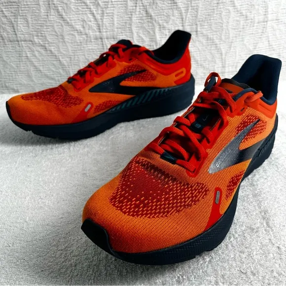 Brooks Launch 9 GTS Orange Running Shoes 1103871D854 Men 11D Guardrail NB Insole