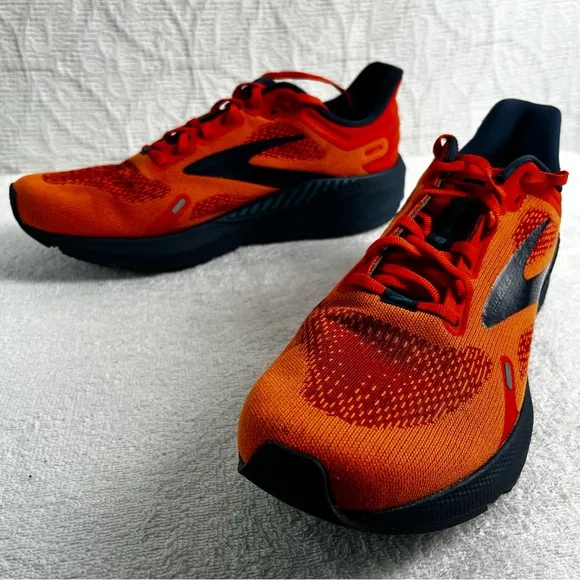 Brooks Launch 9 GTS Orange Running Shoes 1103871D854 Men 11D Guardrail NB Insole