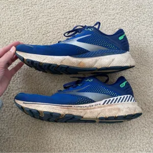 Brooks Men's Adrenaline GTS 22 Blue Running Shoes Size 10.5