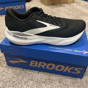 Brooks Men's Adrenaline GTS 24 Running Shoes, Black/White Size 8.5 D 1104371D087