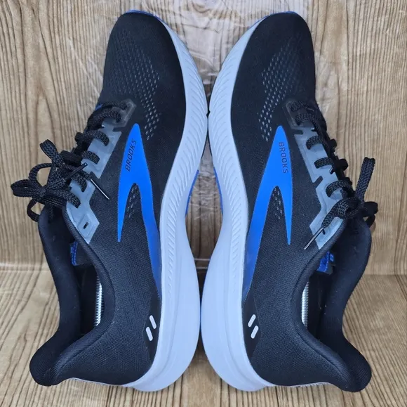 Brooks Men's Launch GTS 8 Running Shoes - Black and Blue Size 15