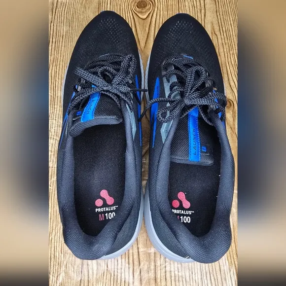 Brooks Men's Launch GTS 8 Running Shoes - Black and Blue Size 15