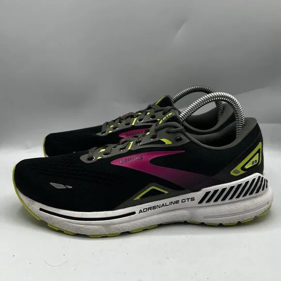 Brooks Womens Adrenaline GTS 23 1203811D037 Black Running Shoes Sneakers 9 D