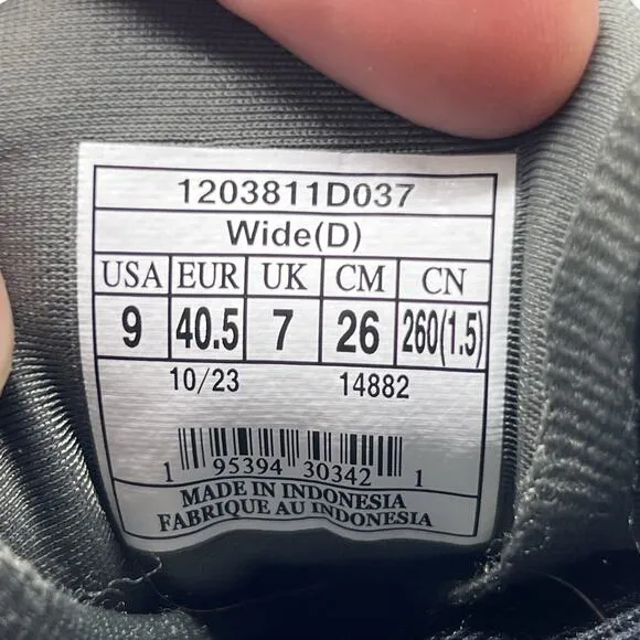 Brooks Womens Adrenaline GTS 23 1203811D037 Black Running Shoes Sneakers 9 D