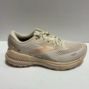 Brooks Women’s Adrenaline GTS 23, White/Pink Running Shoes, Size 7 M