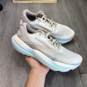 Brooks Womens Glycerin 21 1204081B195 White Running Shoes Sneakers Size 9.5 B
