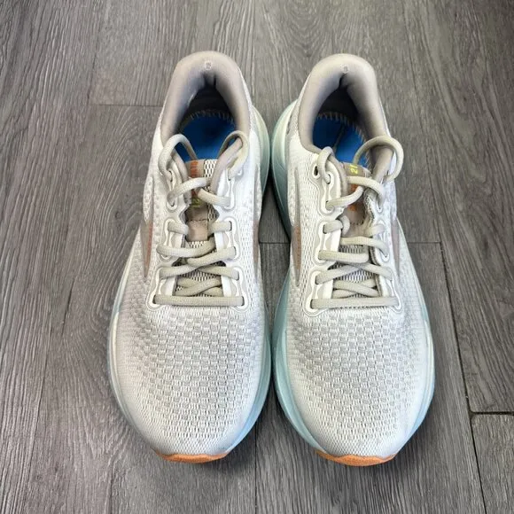 Brooks Womens Glycerin 21 1204081B195 White Running Shoes Sneakers Size 9.5 B