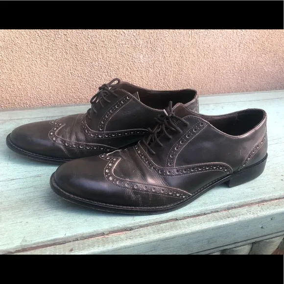 BRUNO MAGLI Alvar Leather Wingtip Oxfords Lace Up