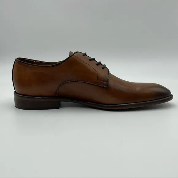 Bruno Magli Salerno Lace up Derby Men CognacLeather Dress Shoes- SZ 11-MSRP $298