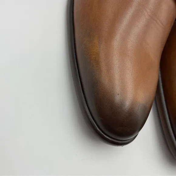 Bruno Magli Salerno Lace up Derby Men CognacLeather Dress Shoes- SZ 11-MSRP $298