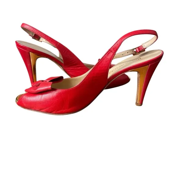 Bruno Magli Slingback Heels with Bow