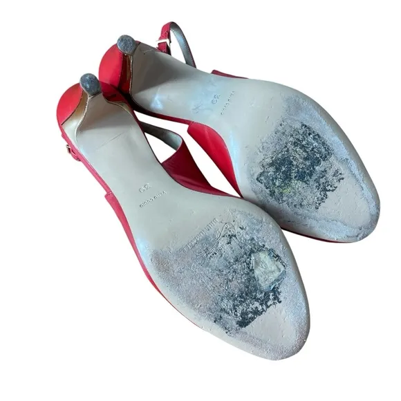 Bruno Magli Slingback Heels with Bow