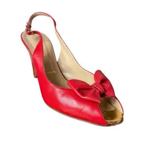 Bruno Magli Slingback Heels with Bow