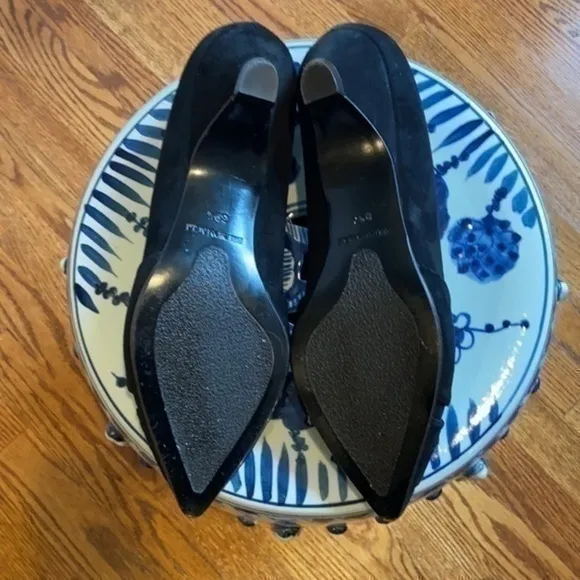 Bruno Magli Suede Kitten Heel
