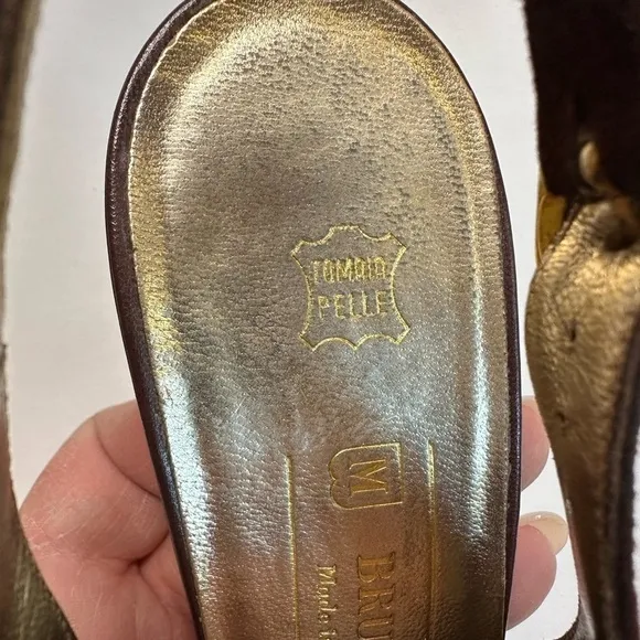Bruno Magli Vintage Sling Back Kitten Heels