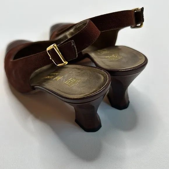 Bruno Magli Vintage Sling Back Kitten Heels