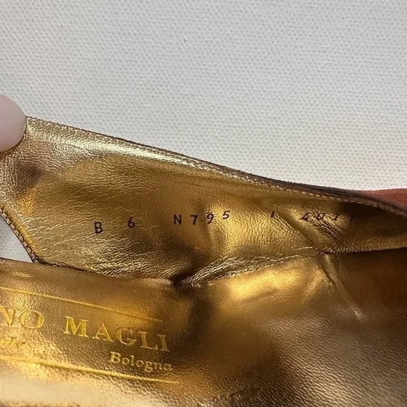 Bruno Magli Vintage Sling Back Kitten Heels