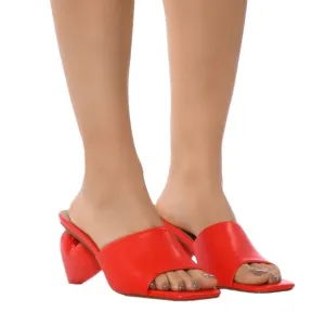 BubbleHeart Chunky Sandal in Red, brand new in box, size 6.5, $95