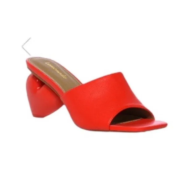 BubbleHeart Chunky Sandal in Red, brand new in box, size 6.5, $95