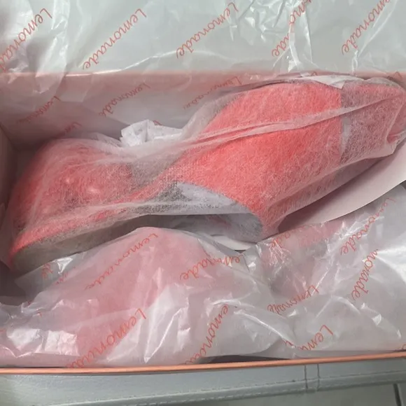 BubbleHeart Chunky Sandal in Red, brand new in box, size 6.5, $95