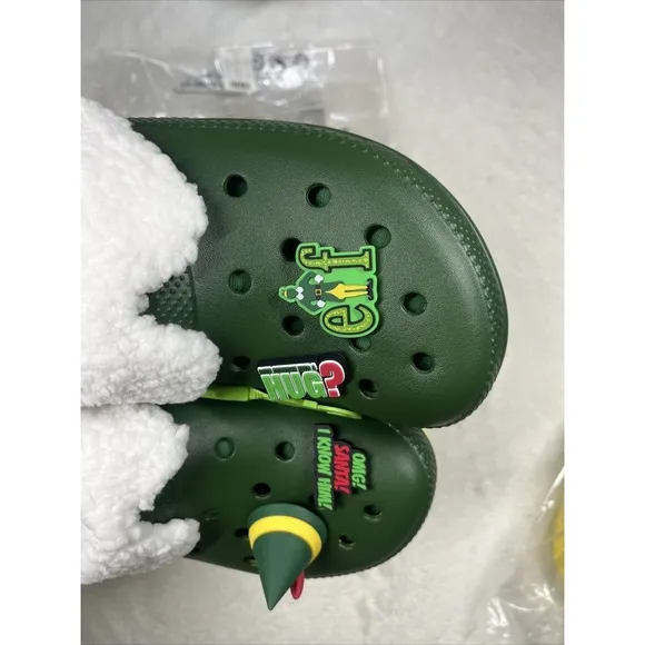 ✅🔥Buddy The Elf × Crocs Lined Clogs - Christmas- Men's 10 / Wmns 12 - *IN HAND*