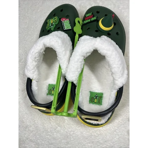✅🔥Buddy The Elf × Crocs Lined Clogs - Christmas- Men's 10 / Wmns 12 - *IN HAND*