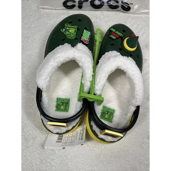 Buddy The Elf × Crocs Lined Clogs Limited Edition Men's 9 Women's 11 NEW