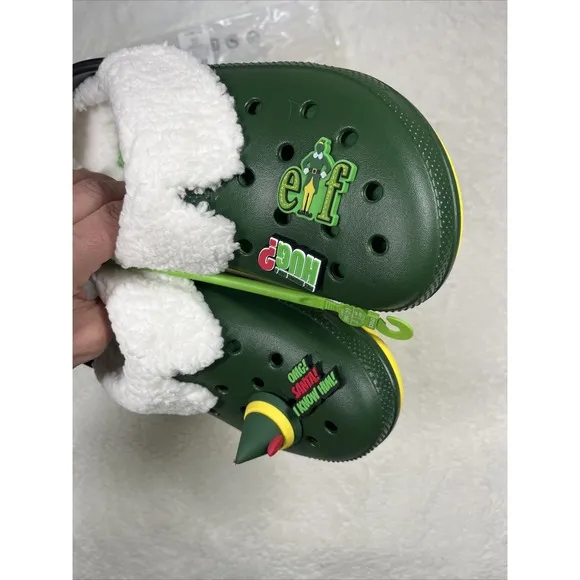 Buddy The Elf × Crocs Lined Clogs Limited Edition Men's 9 Women's 11 NEW
